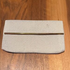 Vintage mesh metal bead clutch